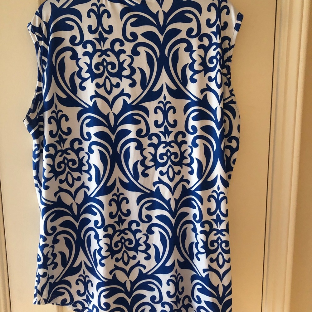 Women’s Stylish Blue & White Top XXL - Picture 2 of 4